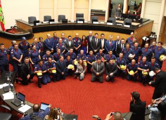 ASSEMBLÉIA LEGISLATIVA:BOMBEIROS MILITARES QUE ATUARAM EM BRUMADINHO RECEBEM HOMENAGENS