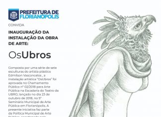 ANIVERSÁRIO DE FLORIPA: “OS-UBROS”, CENTRO DA CIDADE RECEBE OBRA DE ARTE