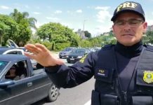 INSPETOR GRAZIANO (PRF) GRAVA MENSAGEM PARA MOTORISTAS