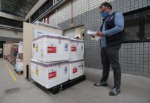 SC RECEBE O QUINTO LOTE DE VACINAS CONTRA A COVID19