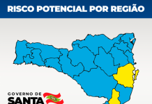 COVID: REGIÕES DA GRANDE FLORIANÓPOLIS E CARBONÍFERA REGISTRAM ALTO RISCO