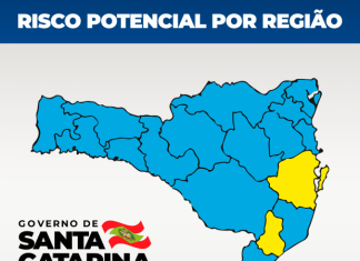 COVID: REGIÕES DA GRANDE FLORIANÓPOLIS E CARBONÍFERA REGISTRAM ALTO RISCO
