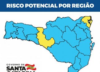COVID: MATRIZ DE RISCO APONTA MELHORA E PIORA EM DIVERSAS REGIÕES DE SC