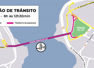96 ANOS DA PONTE HERCÍLIO LUZ: TRÂNSITO DE VEÍCULOS SERÁ MODIFICADO NO ENTORNO DA TRAVESSIA