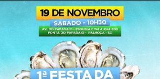 GASTRONOMIA E SHOWS NESTE SÁBADO: FESTA DA OSTRA MOVIMENTA PRAIA DA PONTA DO PAPAGAIO EM PALHOÇA