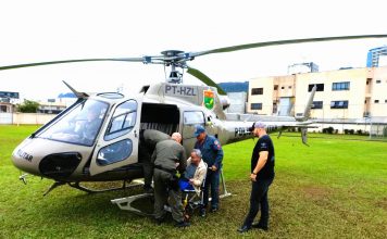CHUVAS EM SC: GOVERNO USA TRANSPORTE AÉREO PARA LEVAR PACIENTES AOS HOSPITAIS