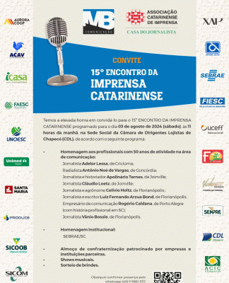 2024: ENCONTRO DA IMPRENSA CATARINENSE EM CHAPECÓ