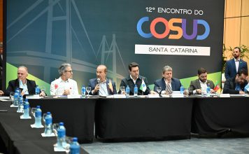 COSUD EM SC: GOVERNADORES DISCUTEM SEGURANÇA PÚBLICA, MEIO AMBIENTE E DÍVIDAS DOS ESTADOS