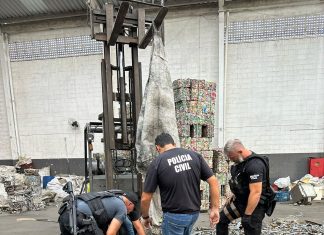 FORÇAS DE SEGURANÇA DE PALHOÇA APREENDEM EQUIPAMENTOS FURTADOS DAS REDES DE ENERGIA ELÉTRICA E DE SANEAMENTO