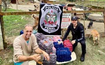 PRESOS COSTURAM ESPERANÇA E CALOR PARA ANIMAIS NO INVERNO EM SANTA CATARINA