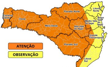 DEFESA CIVIL: INSTABILIDADE DO TEMPO PROVOCA TEMPORAIS E FRIO EM SANTA CATARINA