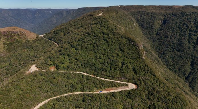 SERRA DO FAXINAL ATINGE 85% DE PAVIMENTAÇÃO VAI LIGAR SANTA CATARINA AO RIO GRANDE DO SUL PELO EXTREMO SUL
