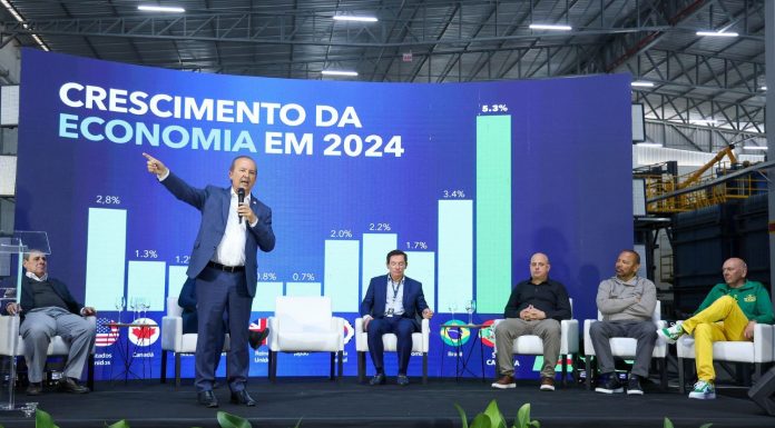 JORGINHO MELLO PARTICIPA EM BRUSQUE DE INAUGURAÇÃO DE NOVA FÁBRICA DE PAINÉIS PARA CONSTRUÇÃO CIVIL