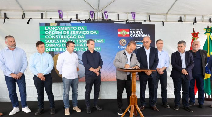 JORGINHO MELLO AUTORIZA CONSTRUÇÃO DE NOVA SUBESTAÇÃO DA CELESC EM GOVERNADOR CELSO RAMOS