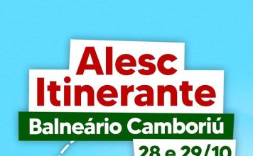ALESC ITINERANTE LEVA SESSÕES E COMISSÕES A BALNEÁRIO CAMBORIÚ NOS DIAS 28 E 29 DE OUTUBRO