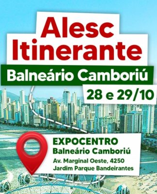 ALESC ITINERANTE CHEGA A BALNEÁRIO CAMBORIÚ PARA ENCERRAR O CICLO DE 2025