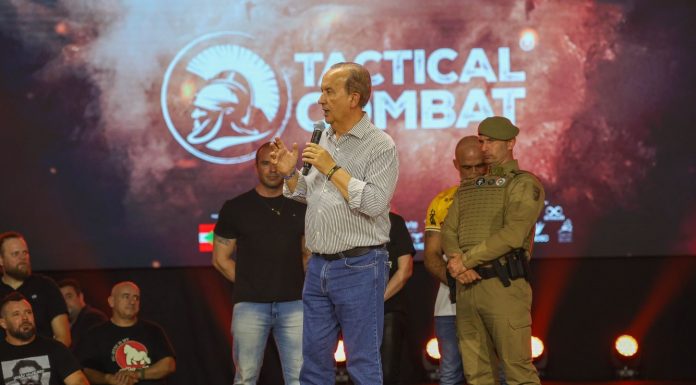 CRICIÚMA: GOVERNADOR JORGINHO MELLO ACOMPANHA EVENTO DE COMBATE TÁTICO ENTRE MILITARES DO BRASIL E DE OUTROS PAÍSES
