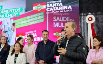 GOVERNADOR JORGINHO MELLO LANÇA UNIDADES MÓVEIS DA SAÚDE DA MULHER PARA AMPLIAR PREVENÇÃO AO CÂNCER DE MAMA