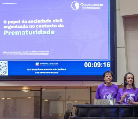 PREMATURIDADE EM DEBATE NA ALESC: VOLUNTÁRIAS DESTACAM DESAFIOS E AVANÇOS NA ATENÇÃO AOS BEBÊS PREMATUROS