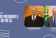 TRE-SC EMPOSSA NOVOS PRESIDENTE E VICE EM 9 DE MARÇO