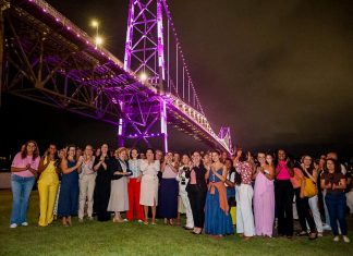 SOB A PONTE HERCÍLIO LUZ ILUMINADA DE ROSA, GOVERNO DO ESTADO LANÇA MÊS DA MULHER COM AGENDA ESTADUAL DE PROTEÇÃO E PROTAGONISMO