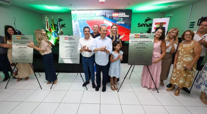 GOVERNO DE SANTA CATARINA INAUGURA TRÊS NOVOS GINÁSIOS EM ESCOLAS ESTADUAIS DE TUBARÃO