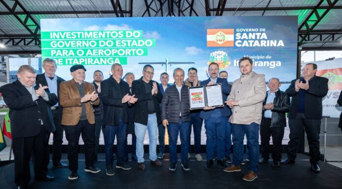 GOVERNADOR AUTORIZA R$ 7,3 MILHÕES PARA MODERNIZAÇÃO DO AEROPORTO DE ITAPIRANGA E IMPULSIONA AVIAÇÃO REGIONAL EM SANTA CATARINA