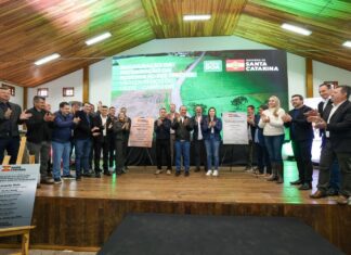 GOVERNO DO ESTADO AMPLIA INVESTIMENTOS NO OESTE COM OBRAS VIÁRIAS, EDUCAÇÃO E EXPANSÃO DO ESTRADA BOA RURAL EM SANTA CAARINA