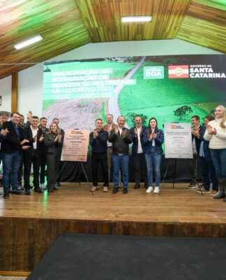 GOVERNO DO ESTADO AMPLIA INVESTIMENTOS NO OESTE COM OBRAS VIÁRIAS, EDUCAÇÃO E EXPANSÃO DO ESTRADA BOA RURAL EM SANTA CAARINA