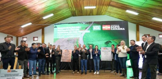 GOVERNO DO ESTADO AMPLIA INVESTIMENTOS NO OESTE COM OBRAS VIÁRIAS, EDUCAÇÃO E EXPANSÃO DO ESTRADA BOA RURAL EM SANTA CAARINA