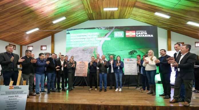 GOVERNO DO ESTADO AMPLIA INVESTIMENTOS NO OESTE COM OBRAS VIÁRIAS, EDUCAÇÃO E EXPANSÃO DO ESTRADA BOA RURAL EM SANTA CAARINA