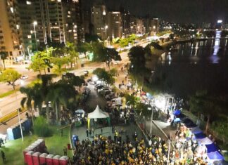 FLORIANÓPOLIS SE PREPARA PARA NOVA ONDA VERDE E AMARELA EM FAN FEST COM TELÃO GIGANTE PARA BRASIL X ESCÓCIA
