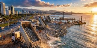 FLORIANÓPOLIS INICIA OBRA HISTÓRICA DA MARINA E PARQUE URBANO DA BEIRA-MAR NORTE COM INVESTIMENTO DE R$ 350 MILHÕES