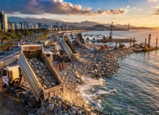 FLORIANÓPOLIS INICIA OBRA HISTÓRICA DA MARINA E PARQUE URBANO DA BEIRA-MAR NORTE COM INVESTIMENTO DE R$ 350 MILHÕES