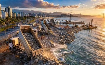 FLORIANÓPOLIS INICIA OBRA HISTÓRICA DA MARINA E PARQUE URBANO DA BEIRA-MAR NORTE COM INVESTIMENTO DE R$ 350 MILHÕES