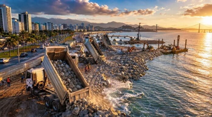 FLORIANÓPOLIS INICIA OBRA HISTÓRICA DA MARINA E PARQUE URBANO DA BEIRA-MAR NORTE COM INVESTIMENTO DE R$ 350 MILHÕES