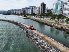 PARQUE URBANO E MARINA BEIRA-MAR NORTE EM FLORIANÓPOLIS AVANÇA E JÁ SUPERA 20% DE EXECUÇÃO