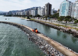 PARQUE URBANO E MARINA BEIRA-MAR NORTE EM FLORIANÓPOLIS AVANÇA E JÁ SUPERA 20% DE EXECUÇÃO