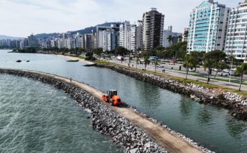 PARQUE URBANO E MARINA BEIRA-MAR NORTE EM FLORIANÓPOLIS AVANÇA E JÁ SUPERA 20% DE EXECUÇÃO
